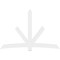 Ekena Millwork Alberta Architectural Grade PVC Gable Bracket, 96"W x 64"H x 2"D x 6"F, 16/12 Pitch GBP096X64X0206ALB00 - alternate 3